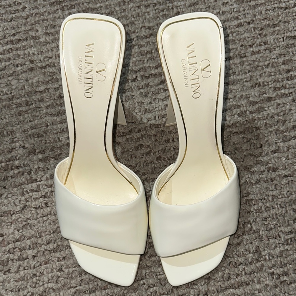 Valentino Women's Cream Slide Sandals